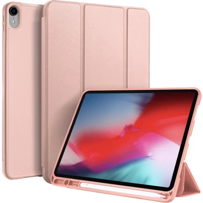 Afbeelding van Tablet hoes geschikt voor Apple iPad Pro 11 (2018) Dux Ducis Osom Tri Fold Book Case Series Roze