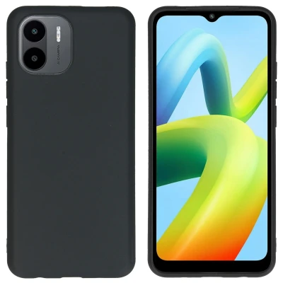 Afbeelding van Xiaomi Redmi A2 Hoesje Siliconen en TPU (zacht) iMoshion Softcase/Backcover Zwart Telefoonhoesje