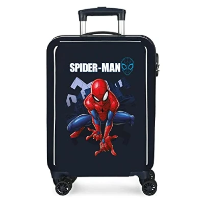 Afbeelding van Marvel Harde schalen cabine koffer 55 cm Spiderman Action Blue