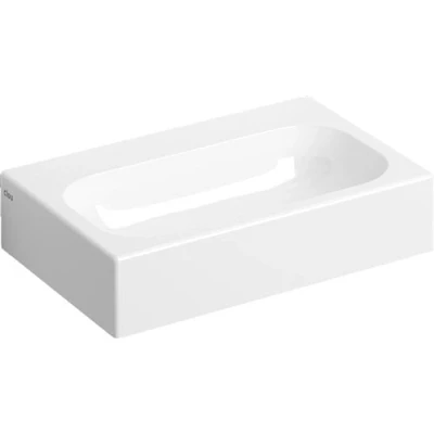 Afbeelding van Wastafel Clou Mini Match Me 45x32x10cm Mineral Marmer Glans Wit (Met voorbewerkt Kraangat)