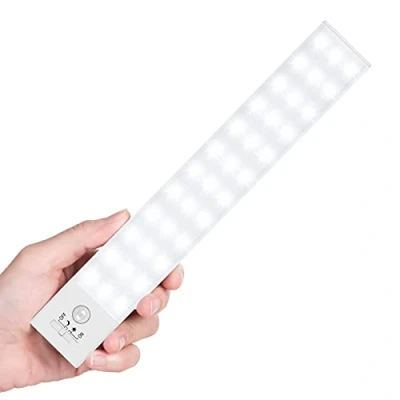 Afbeelding van BLS LED kastlicht, 36 bewegingssensor onder kastverlichting, grote 1500mAh verlichting oplaadbare batterijvoeding, binnenbatterijverlichting, kledingkastverlichting, stokverlichting draadloze