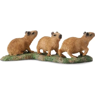 Afbeelding van Collecta Wilde Dieren: Waterzwijn 25 Cm Bruin 3 Stuks