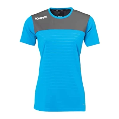 Afbeelding van Kempa Emotion 2.0 Shirt Korte Mouw Dames Blauw Antraciet Maat XL