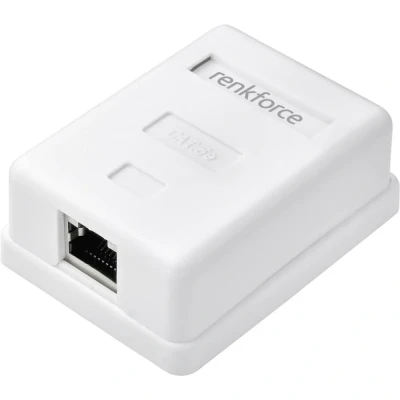 Afbeelding van Renkforce Netwerkadapter Opbouw (op muur) CAT 5e Wit