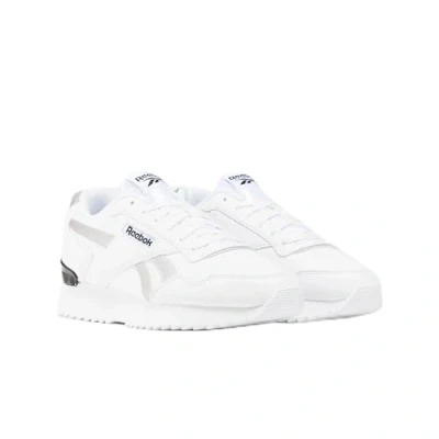Afbeelding van Reebok Vrouwen Glide Ripple Clip Sneaker, Wit/Wit/Zilver Metallic, 2.5 UK, Wit Zilver 35 EU