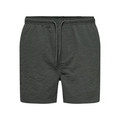 Afbeelding van Only &amp; Sons Onsted Zwemshorts, Heren, Maat: Small, Kambaba