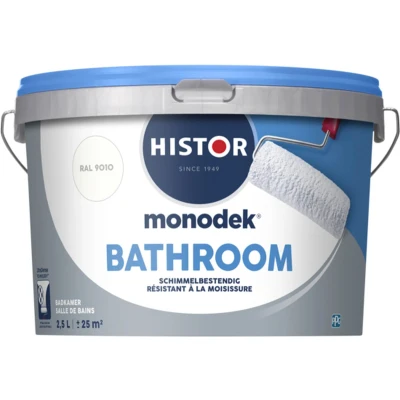Afbeelding van Histor Monodek Bathroom 2,5 liter Muurverf RAL 9010