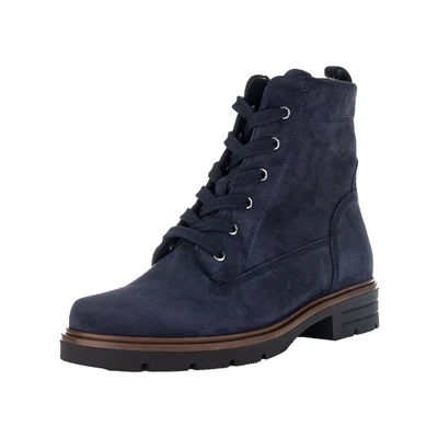 Afbeelding van Gabor 54.651. Veterboots, Dames, Maat: 37, Blau Leer/ synthetisch