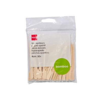 Afbeelding van HEMA Tapas Prikkers Bamboehout 9cm 50 Stuks