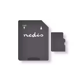 Afbeelding van Micro SDXC kaart met adapter Nedis (Class 10 UHS I, 128 GB)