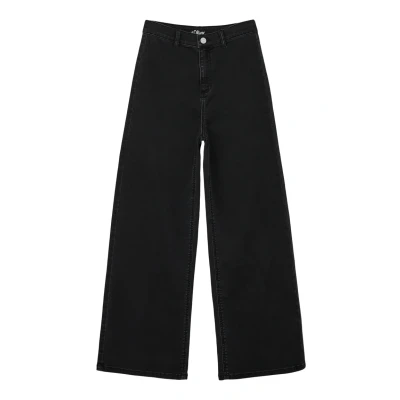 Afbeelding van s.Oliver high waist wide leg jeans antraciet