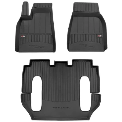 Afbeelding van M MOTOS Auto Vloermatten van rubber voor Tesla Model X vanaf 2015 Verbeter uw reiscomfort met Anti Slip Mat Car 3D alle weersomstandigheden, bescherming tegen vuil