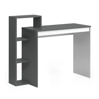 Afbeelding van Vicco Bureau &quot;Leo&quot;, Antraciet/Wit, 100 x 40 cm
