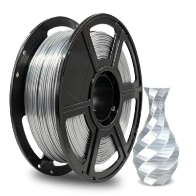 Afbeelding van Flashforge Silk PLA filament 1,75 mm, 1 kg 3D printer voor printer, zilverkleurig