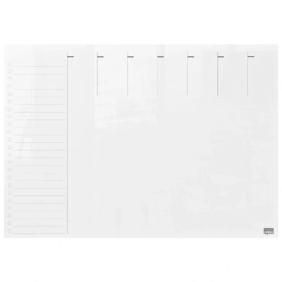 Afbeelding van Weekplanner Nobo transparant acryl A4