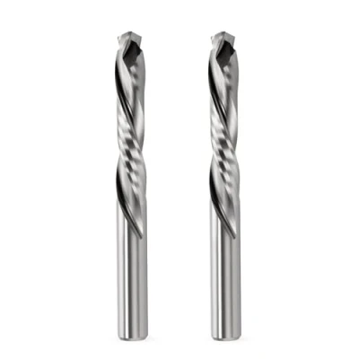 Afbeelding van Trvoxviq 8 mm schachtcompressie CNC frees, schachtfrees, 2 stuks, fluiten, spiraalgroeffrees, 42 snijlengte, up&amp;down cut spiraalfrees, bit, VHM, groeffrees voor hout, dichteplank