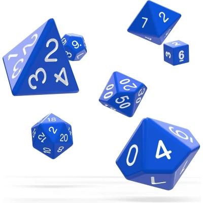 Afbeelding van Oakie Doakie Dice Set RPG Solid: Blue (7 stuks)