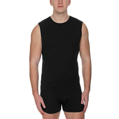 Afbeelding van Bruno Banani Check Line 2 0 Tanktop Zwart polyamide Small Heren