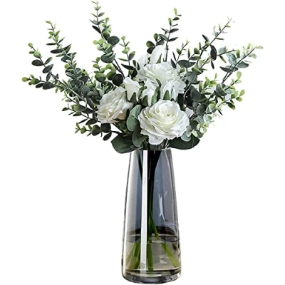 Afbeelding van Ins Moderne glazen vaas Crystal Grey