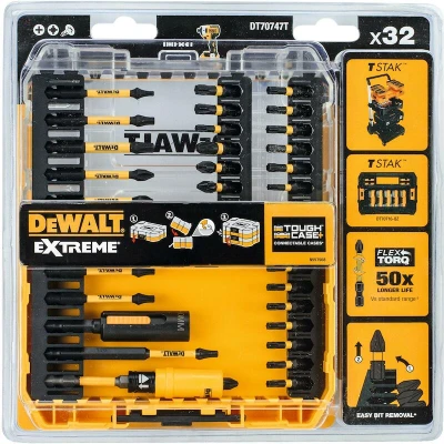 Afbeelding van DeWalt Accessoires 32 delige FLEXTORQ Schroefbitset In TOUGH CASE DT70747T QZ