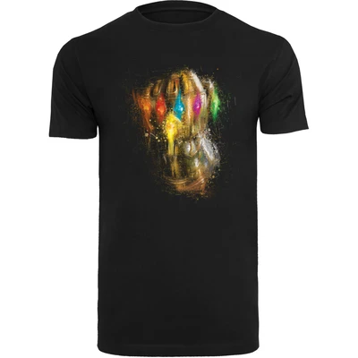 Afbeelding van F4NT4STIC Marvel Avengers Endgame Infinity Gauntlet Splatter Tshirt print, Heren, Maat: 4XL, Black