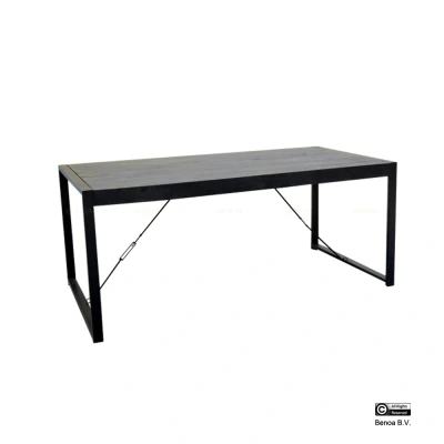 Afbeelding van Benoa Eettafel Britt Zwart 180cm
