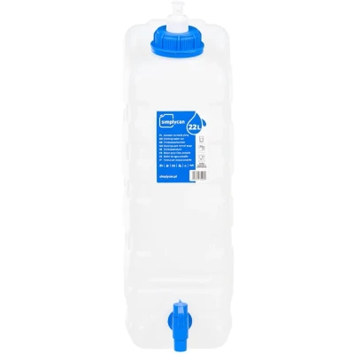 Afbeelding van vidaXL watertank met kraan en zeepdispenser 22 L kunststof, waterreservoir, waterhouder, opslag, watercontainer, kunststof