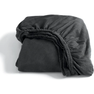 Afbeelding van Hoeslaken Cinderella Anthracite (Double Jersey) 140 x 210/220 cm