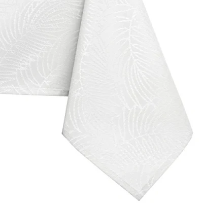 Afbeelding van AmeliaHome tafelkleed lotuseffect waterafstotend linnenlook Wit Gaia 150x220 cm
