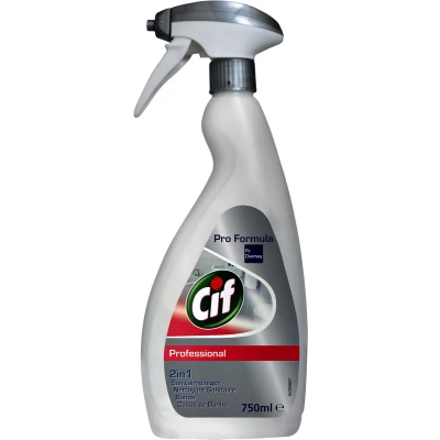 Afbeelding van 6x Cif Professional 2 in 1 Sanitairreiniger en Ontkalker Pro Formula 750 ml