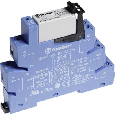 Afbeelding van Finder 38.52.7.012.0050 Koppelrelais 12 V/DC 8 A 2x wisselcontact 1 stuk(s)