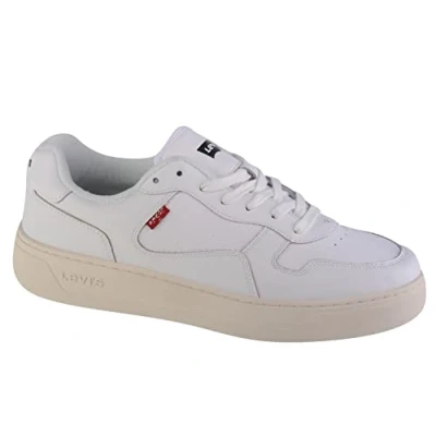 Afbeelding van Levi&#039;s Glide Sneakers laag, Heren, Maat: 46, Regular white Leer