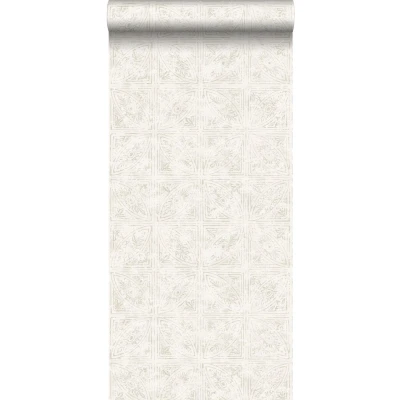 Afbeelding van Leen Bakker ESTAhome Behang Tegelmotief Beige 53cm X 10,05 M Vlies