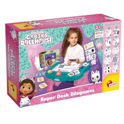 Afbeelding van Gabby Dollhouse Educatieve tafel LISCIANI Meer dan 10 leuke en gemakkelijke spellen