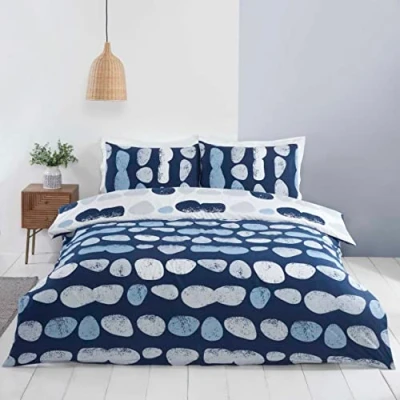 Afbeelding van Rapport Home Truro Mircrofibre Eenpersoons Omkeerbaar Dekbedovertrek Blauw