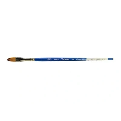 Afbeelding van Winsor &amp; Newton 5368106 Cotman aquarel penseel van syntetisch haar serie 668 Filbert, korte steel met uitstekende veerkracht, verfafgifte en uiterste nauwkeurigheid 6 mm 1/4,