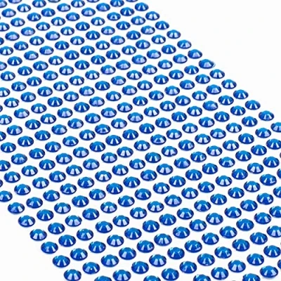 Afbeelding van Movoja Donker blauwe strass steentjes, ronde glitterstenen, 5 mm, zelfklevend, om te versieren en knutselen, sierstenen op plakken, decoratieve stenen, knutselstenen, donkerblauw,