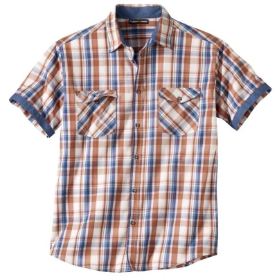 Afbeelding van Atlas for Men Geruit overhemd van popeline Heren Verkrijgbaar in grote maten XL