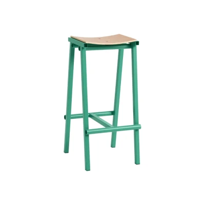 Afbeelding van Hay Taburete 8 Barkruk H75 Gelakt Eiken Soft Jade