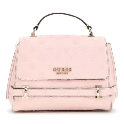 Afbeelding van GUESS Handtas Schoudertas Zarela Top Handle Flap Bag Peony Logo Roze