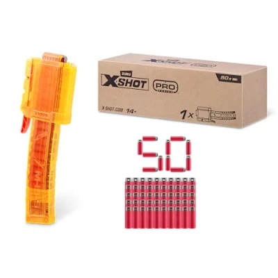Afbeelding van XSHOT Skins Pro Dart Clip en 50x Darts van ZURU, Toy Foam Blaster Accessoire, Major Brand Compatibel