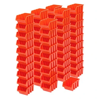 Afbeelding van Unbekannt 50 stuks opbergdozen met opbergboxen maat 1 roodbruin (8 x 11,5 6 cm)