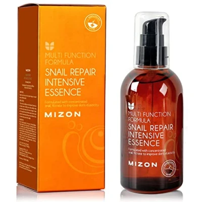 Afbeelding van [MIZON] SNAIL REPAIR INTENSIVE ESSENCE (100ml) Koreaanse behandeling Gezichtsessentie Revitaliserend slakkenslijmextract Anti verouderings en rimpelverzorging Hydrateert verheldert