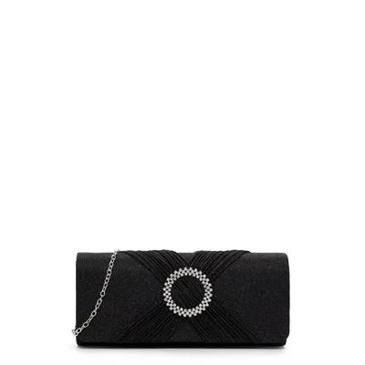 Afbeelding van Tamaris Amalia Brooch Clutch, Dames, Maat: One Size, Black