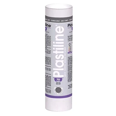 Afbeelding van Herbin 1770T plastilin voor modelbouw, 1 kg, om te modelleren, HG70, zeer hard, doos, grijs