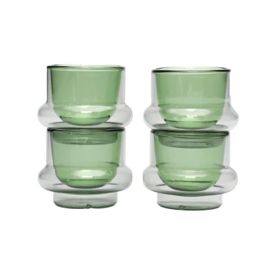 Afbeelding van Tom Dixon Bump Espresso Mok Set Van 4 Groen
