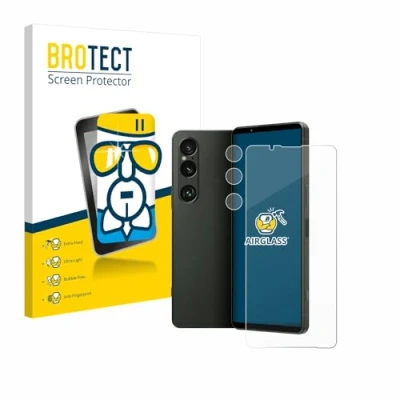 Afbeelding van BROTECT Screenprotector voor Sony Xperia 1 VI (Voor+Camera) Folie Beschermfolie Beschermglas transparant