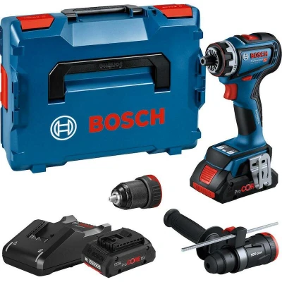 Afbeelding van Bosch Blauw GSR 18V 90 FC Accuboormachine 4.0Ah in L Boxx + GFA 18 M en H 06019K6205