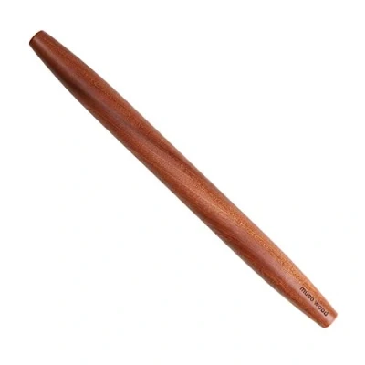 Afbeelding van Muso Wood deegroller voor het bakken non stick houten Franse 40cm, Taps toelopende fondant, gebak, pizza, koekje, taartkorst (Sapele roller)