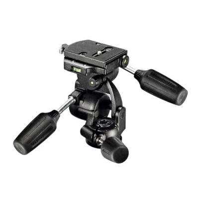 Afbeelding van Manfrotto New Standard 3D Tripod Head with Quick Release, for Camera Tripods, Fluid Ball Head, Stabilizer, Photography Accessories Content Creation
